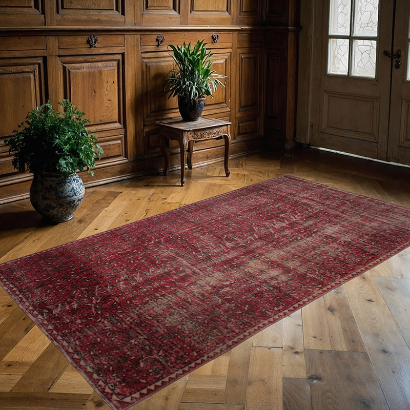 Vintage Turkish Hand-Knotted Rug - 4' 2" x 7' 7" (50" x 91") - K0082910