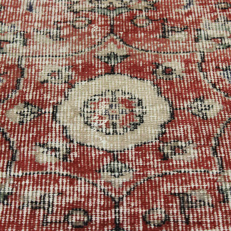 Alfombra Vintage Turca Anudada a Mano - 156 cm x 235 cm - K0082912
