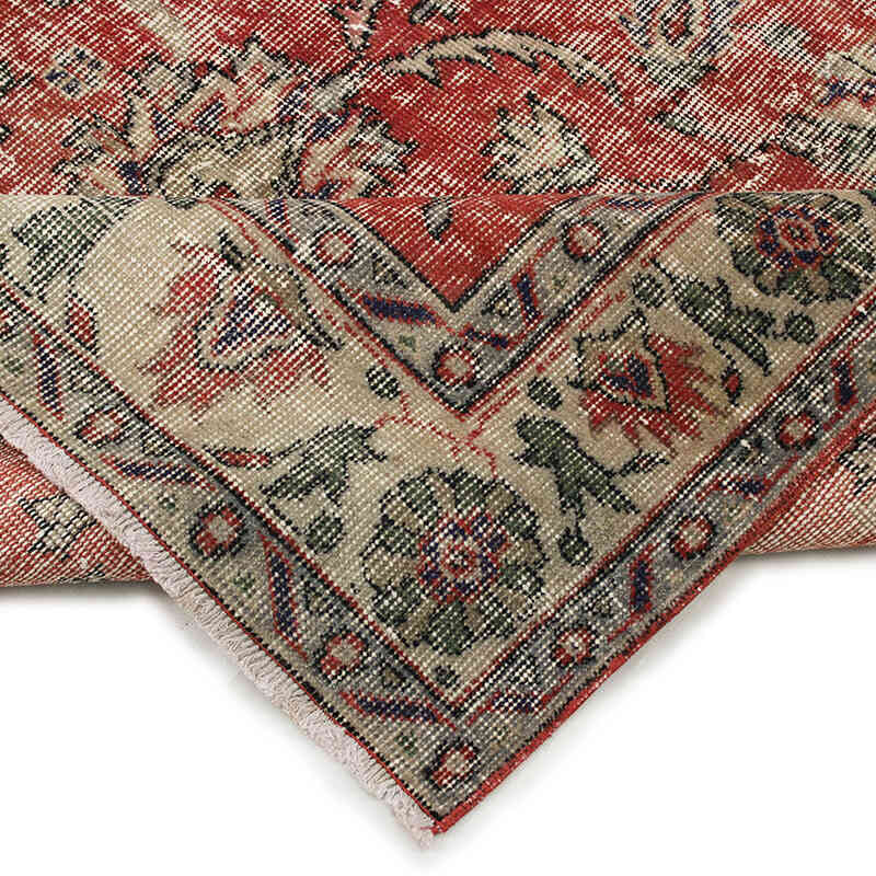 Alfombra Vintage Turca Anudada a Mano - 156 cm x 235 cm - K0082912