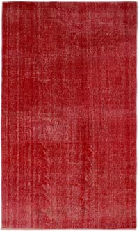Boyalı El Dokuma Vintage Halı - 142 cm x 242 cm