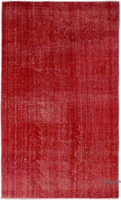 Boyalı El Dokuma Vintage Halı - 142 cm x 242 cm