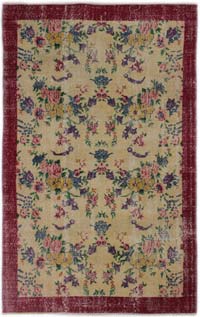 El Dokuma Vintage Halı - 144 cm x 228 cm