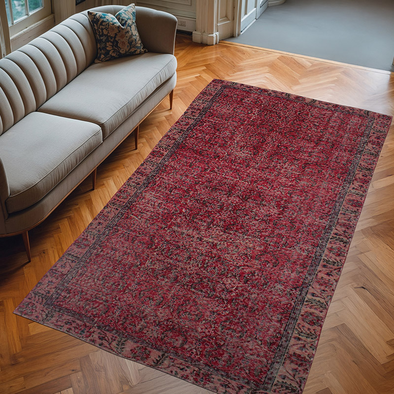 Vintage Turkish Hand-Knotted Rug - 5' 1" x 8' 10" (61" x 106") - K0082916