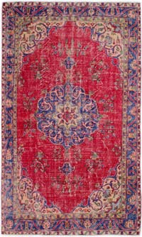 Alfombra Vintage Turca Anudada a Mano - 160 cm x 270 cm