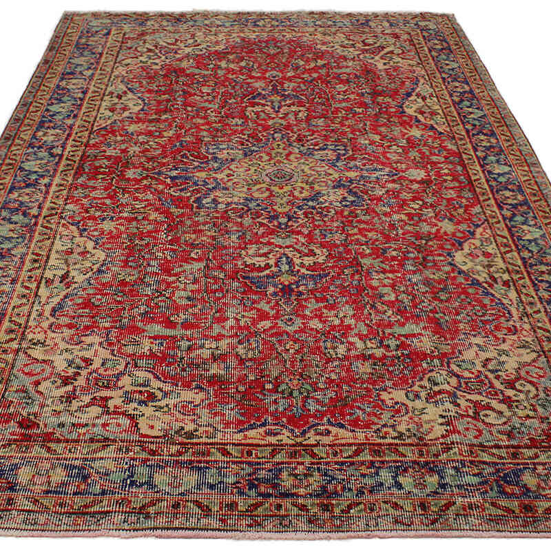 Vintage Turkish Hand-Knotted Rug - 5' 7" x 8' 10" (67" x 106") - K0082922