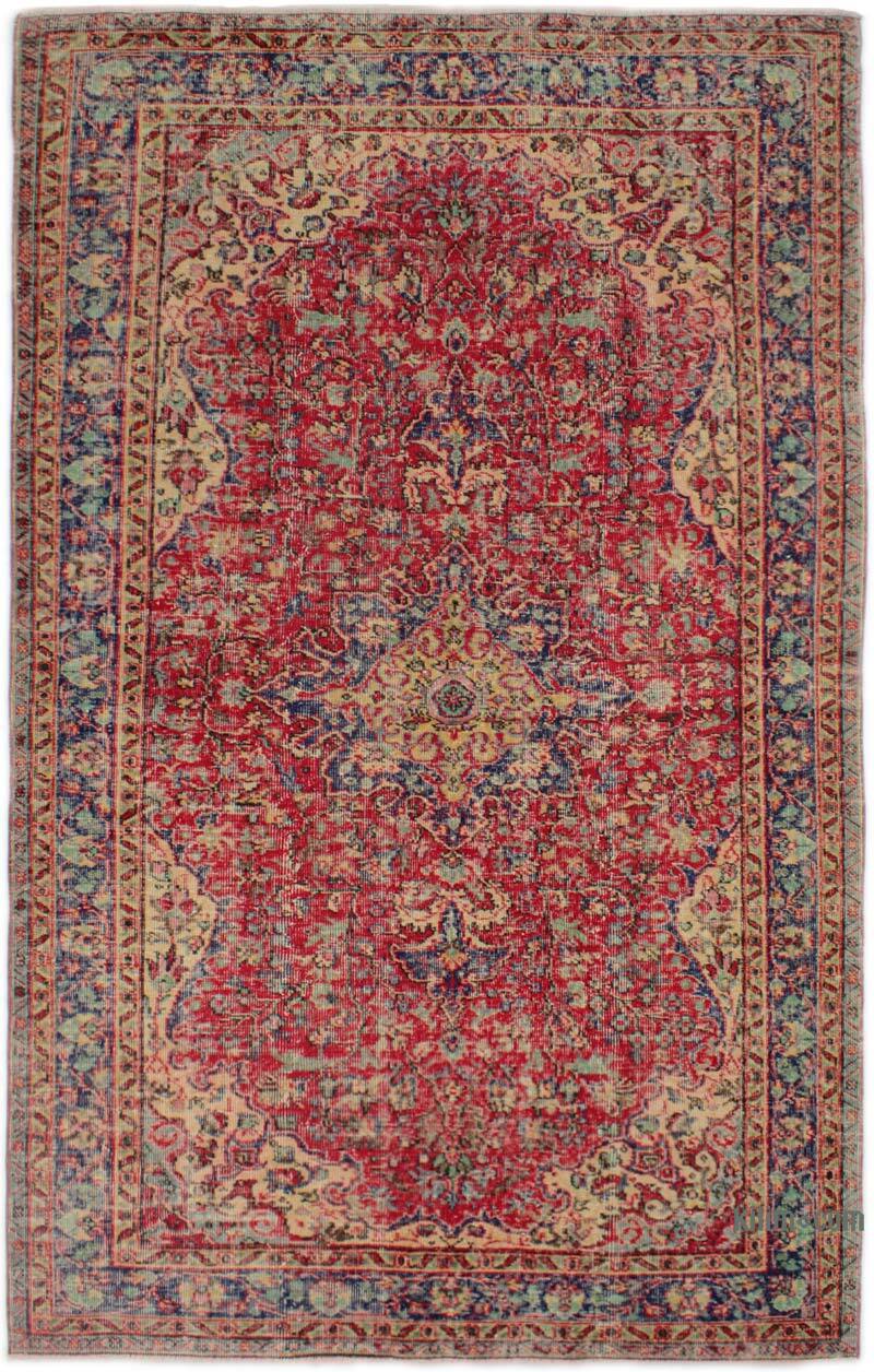 Vintage Turkish Hand-Knotted Rug - 5' 7" x 8' 10" (67" x 106") - K0082922