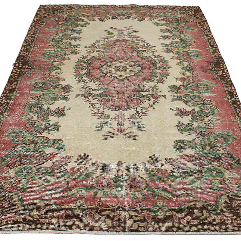 Vintage Turkish Hand-Knotted Rug - 5' 3" x 8' 10" (63" x 106") - K0082924