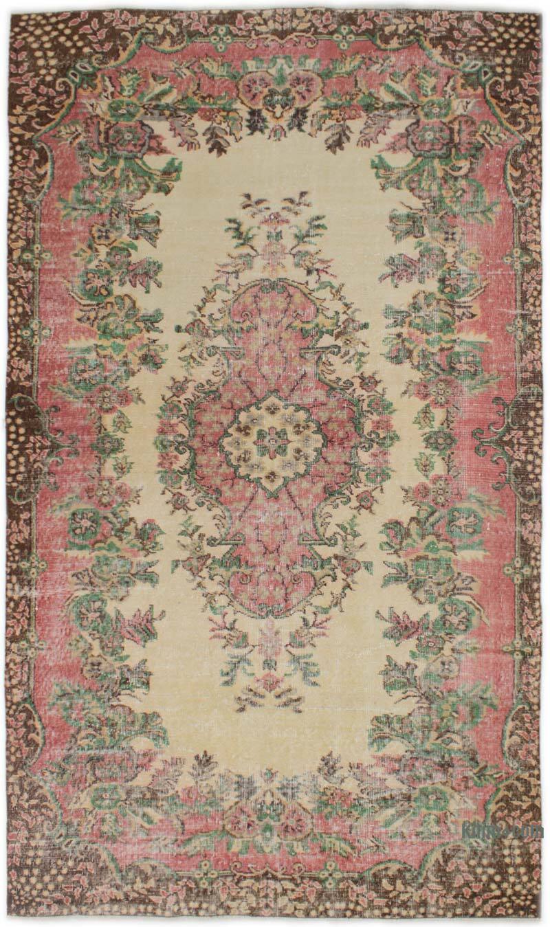 Vintage Turkish Hand-Knotted Rug - 5' 3" x 8' 10" (63" x 106") - K0082924