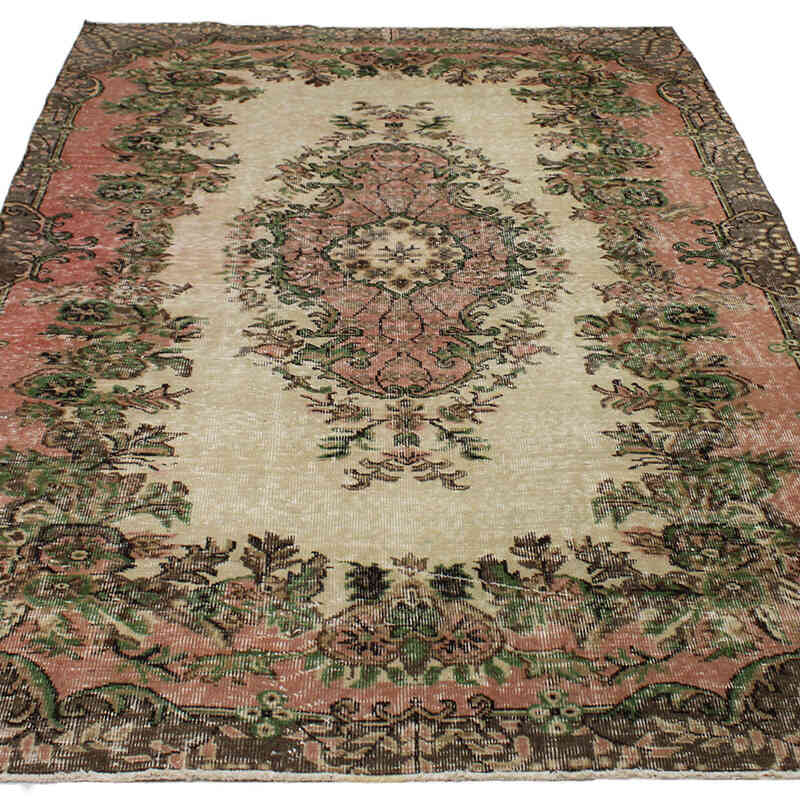El Dokuma Vintage Halı - 161 cm x 248 cm - K0082926
