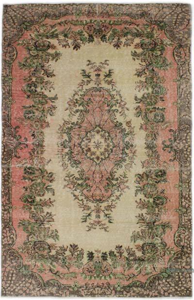 Vintage Turkish Hand-Knotted Rug - 5' 3" x 8' 2" (63" x 98")