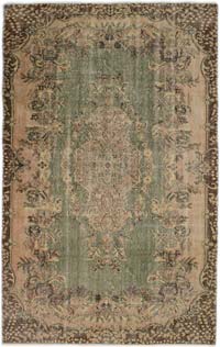 Vintage Turkish Hand-Knotted Rug - 162 cm x 258 cm