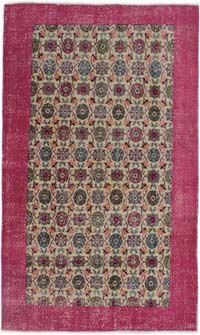 Alfombra Vintage Turca Anudada a Mano - 143 cm x 243 cm