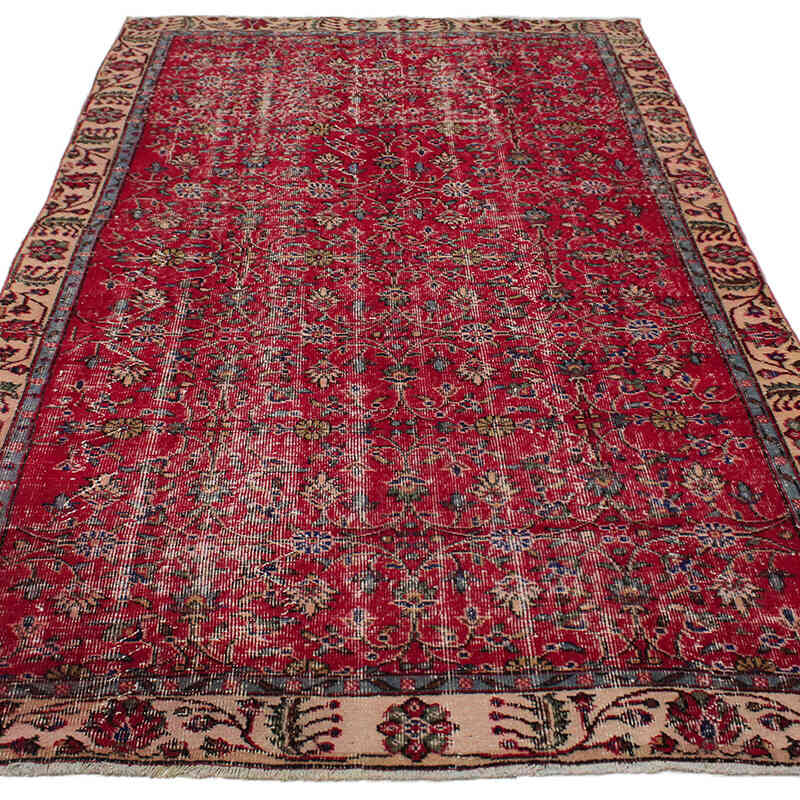 El Dokuma Vintage Halı - 154 cm x 272 cm - K0082931