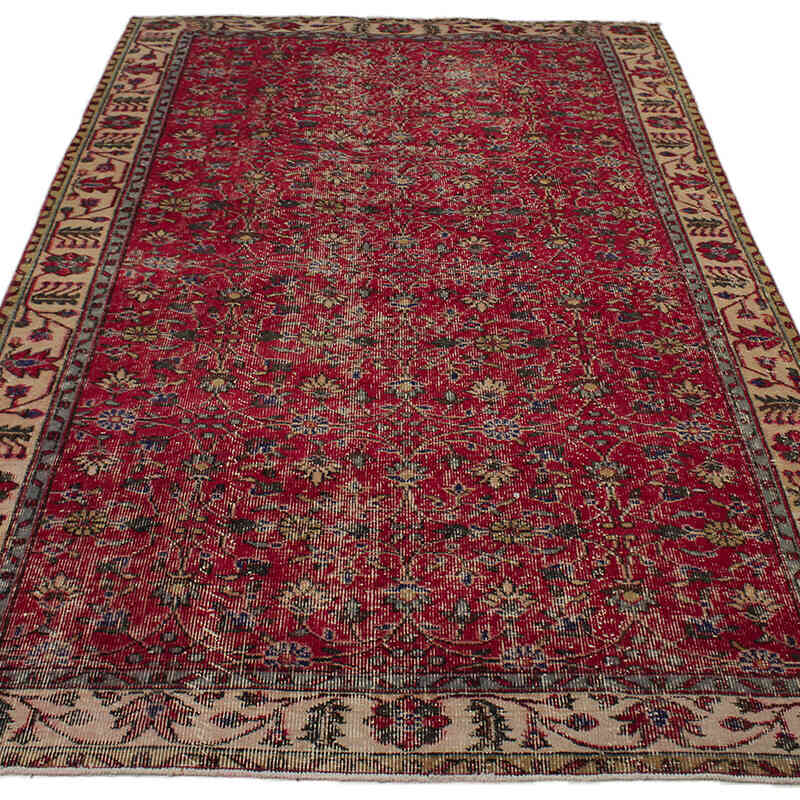 El Dokuma Vintage Halı - 152 cm x 270 cm - K0082934