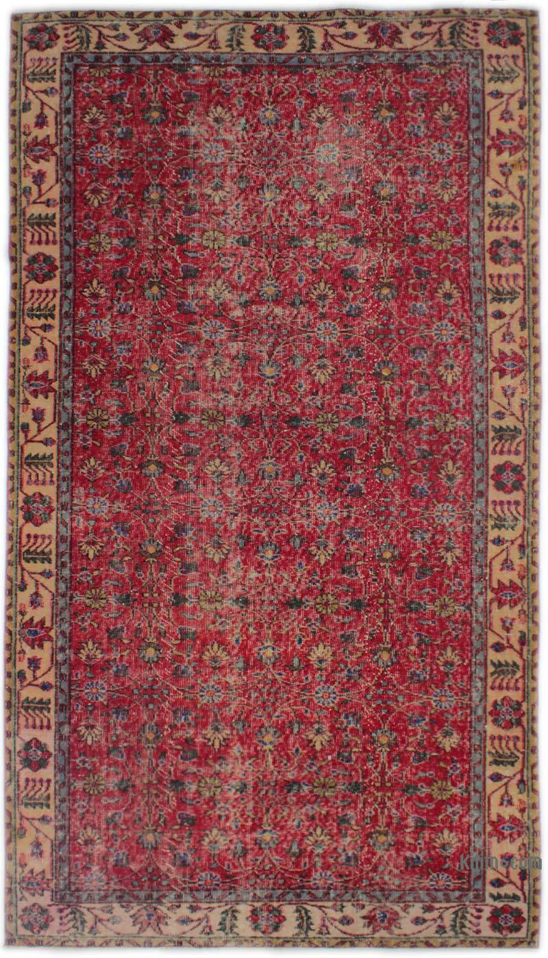 El Dokuma Vintage Halı - 152 cm x 270 cm - K0082934