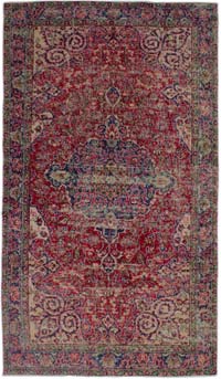 El Dokuma Vintage Halı - 158 cm x 275 cm