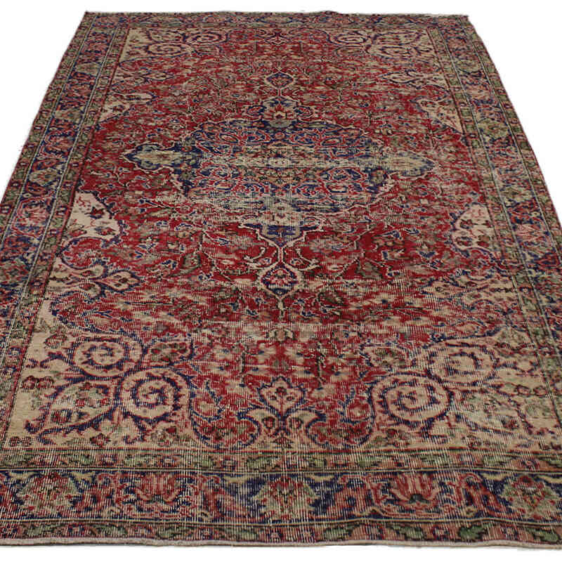 El Dokuma Vintage Halı - 158 cm x 275 cm - K0082935