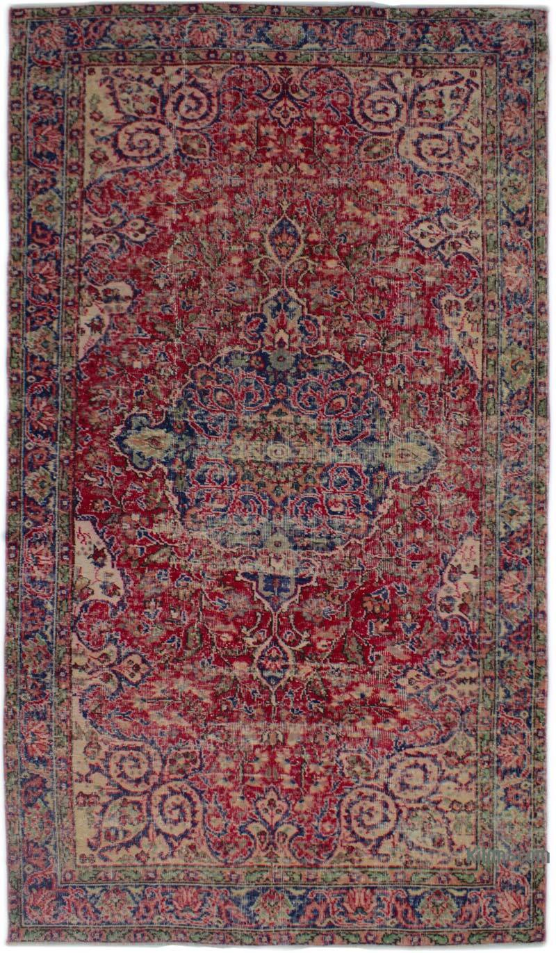 El Dokuma Vintage Halı - 158 cm x 275 cm - K0082935