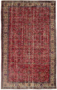 Alfombra Vintage Turca Anudada a Mano - 170 cm x 278 cm