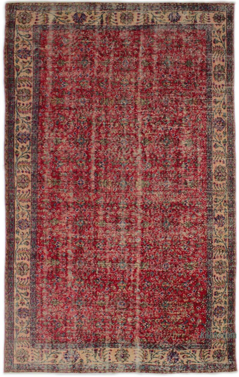 Alfombra Vintage Turca Anudada a Mano - 170 cm x 278 cm - K0082936