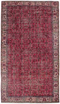 Alfombra Vintage Turca Anudada a Mano - 155 cm x 270 cm