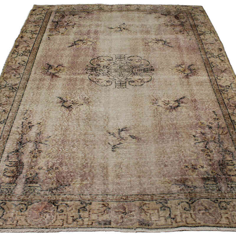 Alfombra Vintage Turca Anudada a Mano - 158 cm x 250 cm - K0082940