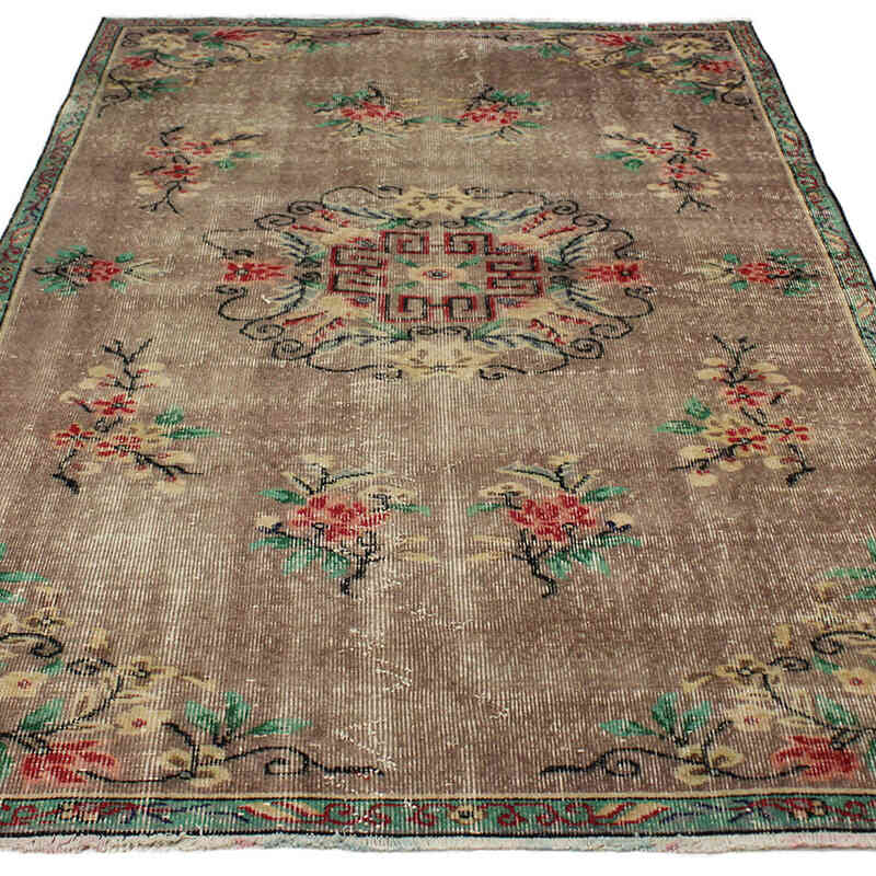 Vintage Turkish Hand-Knotted Rug - 4' 9" x 7' 7" (57" x 91") - K0082941