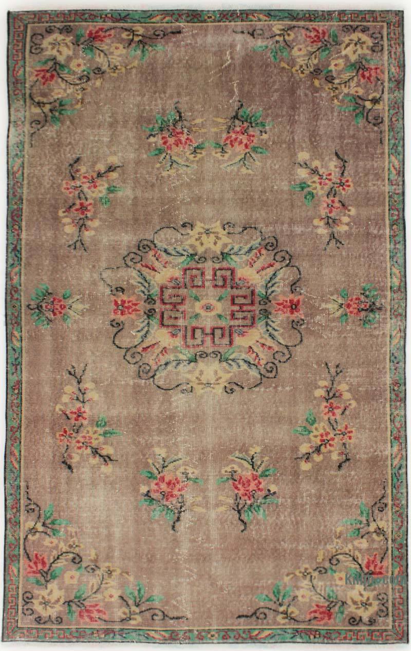 Vintage Turkish Hand-Knotted Rug - 4' 9" x 7' 7" (57" x 91") - K0082941