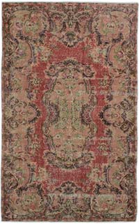 Vintage Turkish Hand-Knotted Rug - 5' 3" x 8' 7" (63" x 103")