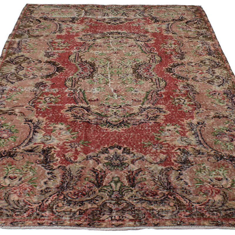 El Dokuma Vintage Halı - 161 cm x 261 cm - K0082944
