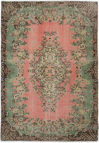 Vintage Turkish Hand-Knotted Rug - 5' 5" x 7' 11" (65" x 95")