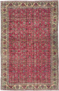 Alfombra Vintage Turca Anudada a Mano - 154 cm x 241 cm