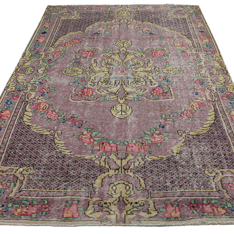 Alfombra Vintage Turca Anudada a Mano - 165 cm x 278 cm - K0082949