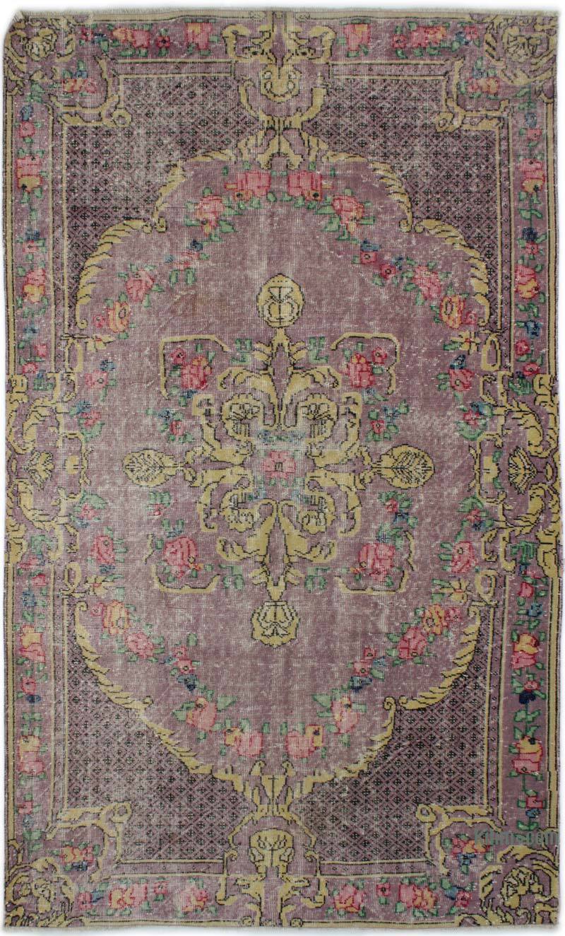 Alfombra Vintage Turca Anudada a Mano - 165 cm x 278 cm - K0082949