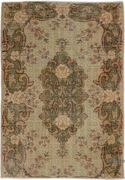 Alfombra Vintage Turca Anudada a Mano - 147 cm x 214 cm