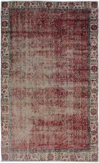 Vintage Turkish Hand-Knotted Rug - 5'  x 8' 6" (60" x 102")