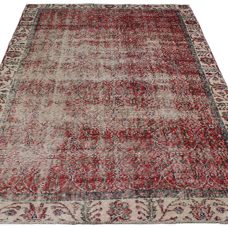 El Dokuma Vintage Halı - 153 cm x 258 cm - K0082953