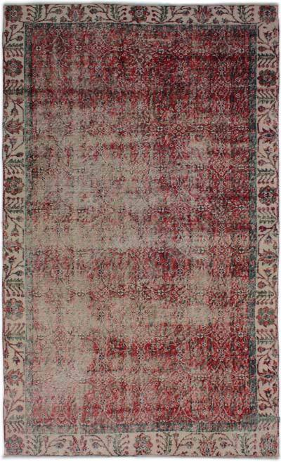 Alfombra Vintage Turca Anudada a Mano - 153 cm x 258 cm