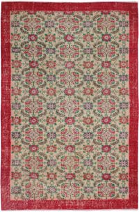 Alfombra Vintage Turca Anudada a Mano - 161 cm x 250 cm