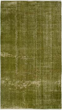 Boyalı El Dokuma Vintage Halı - 158 cm x 285 cm