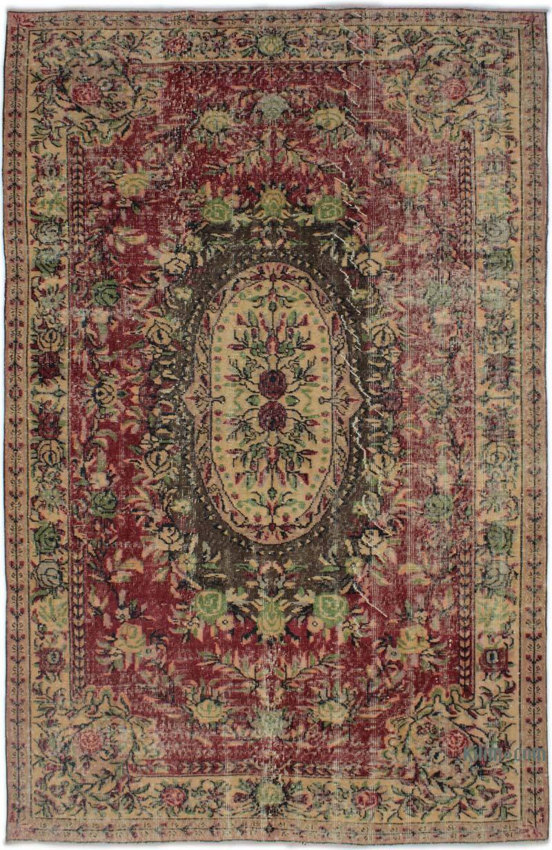 Vintage Turkish Hand-Knotted Rug - 5' 7" x 8' 9" (67" x 105") - K0082958
