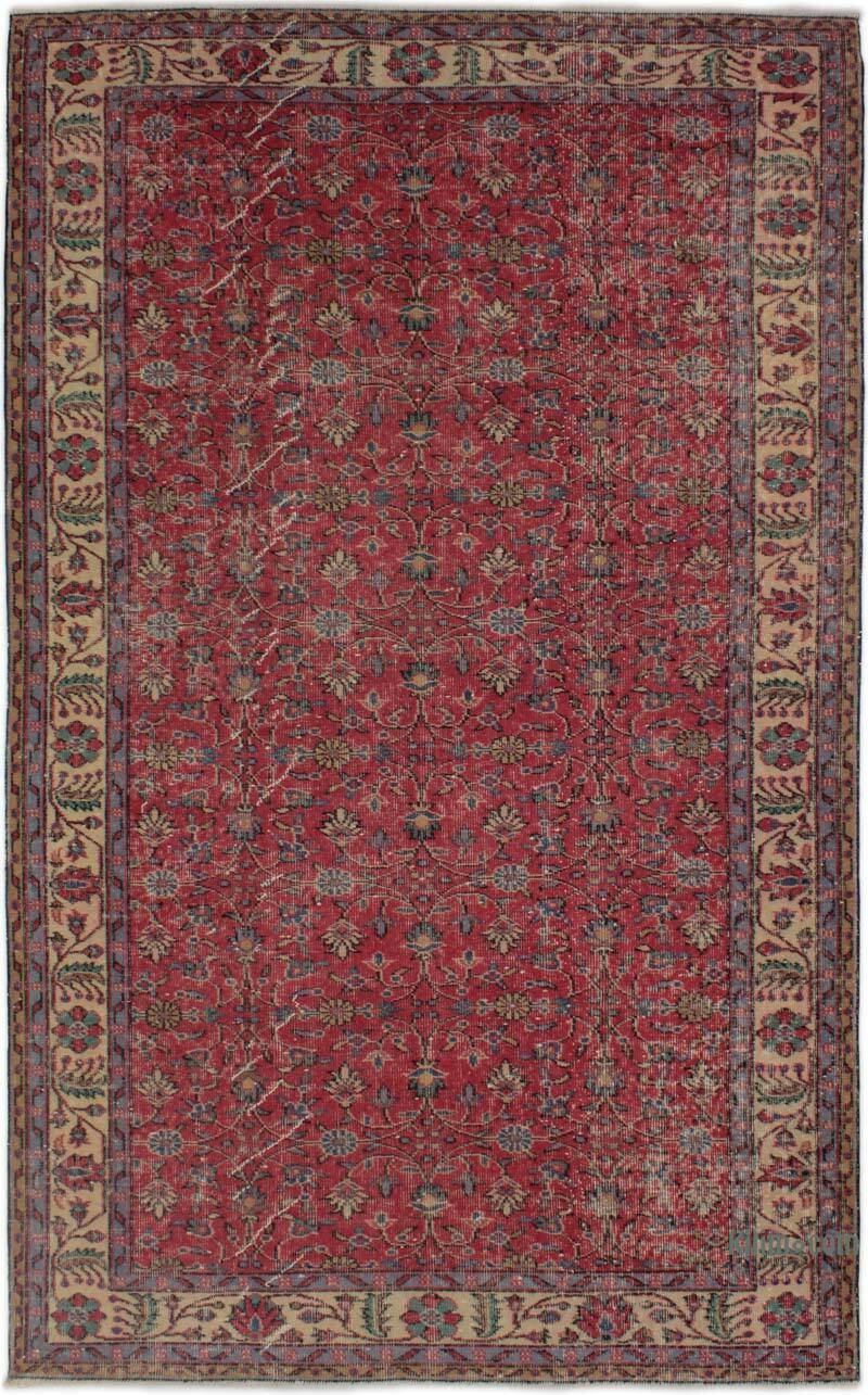 Alfombra Vintage Turca Anudada a Mano - 160 cm x 263 cm - K0082961