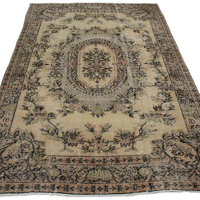 El Dokuma Vintage Halı - 168 cm x 264 cm - K0082962