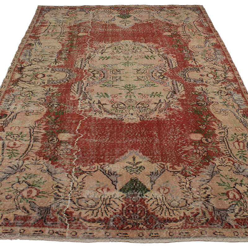 Vintage Turkish Hand-Knotted Rug - 5' 5" x 8' 9" (65" x 105") - K0082964