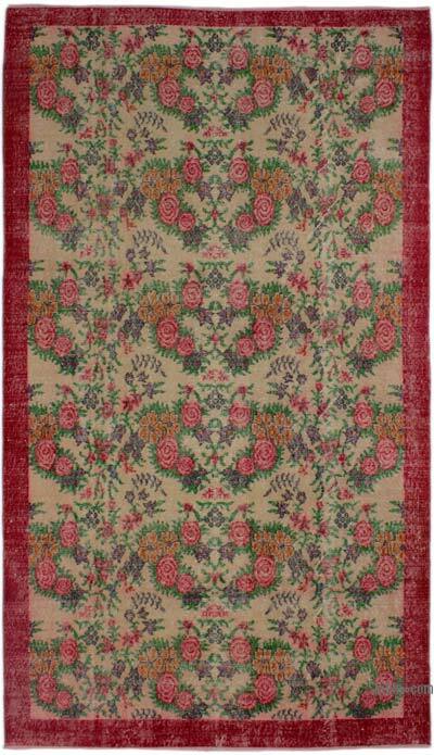 Alfombra Vintage Turca Anudada a Mano - 161 cm x 286 cm