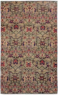 Vintage Turkish Hand-Knotted Rug - 4' 11" x 8' 2" (59" x 98")