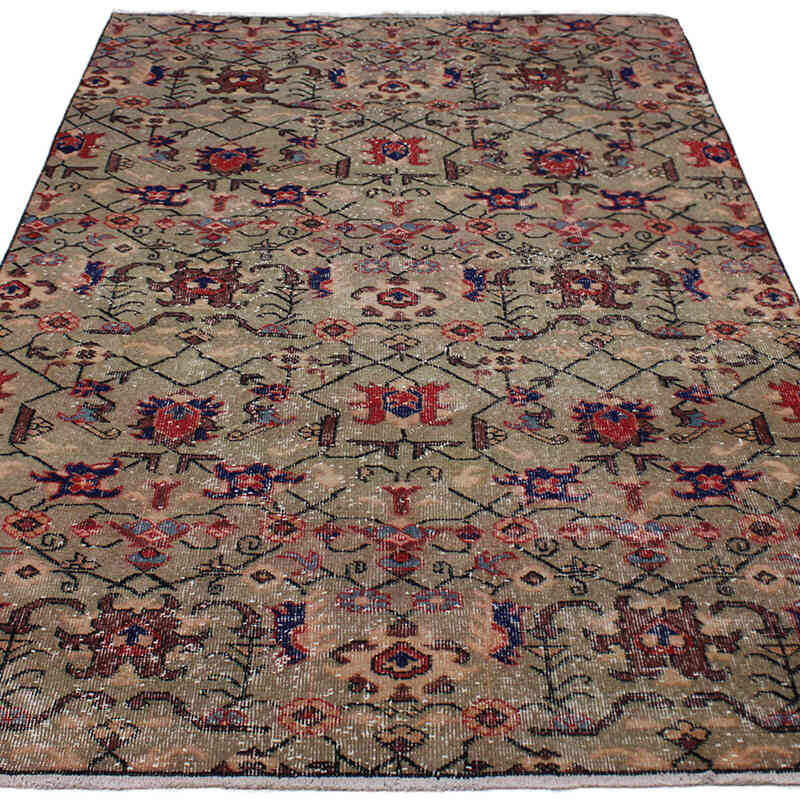 Vintage Turkish Hand-Knotted Rug - 4' 11" x 8' 2" (59" x 98") - K0082966
