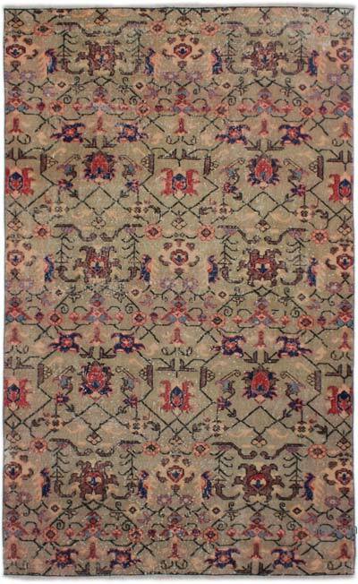 Alfombra Vintage Turca Anudada a Mano - 151 cm x 248 cm