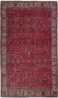 Alfombra Vintage Turca Anudada a Mano - 142 cm x 238 cm