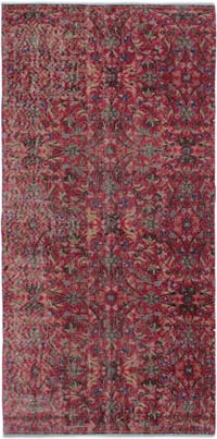 Vintage Turkish Hand-Knotted Rug - 3' 9" x 7' 7" (45" x 91")